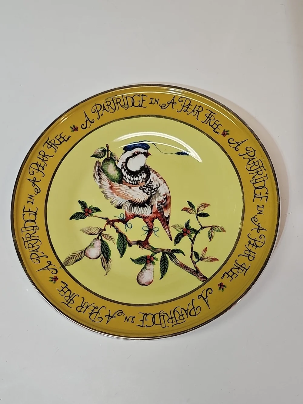 Anthropologie Partridge in a Pear Tree Stoneware Dessert Plate - 2024, As-Is